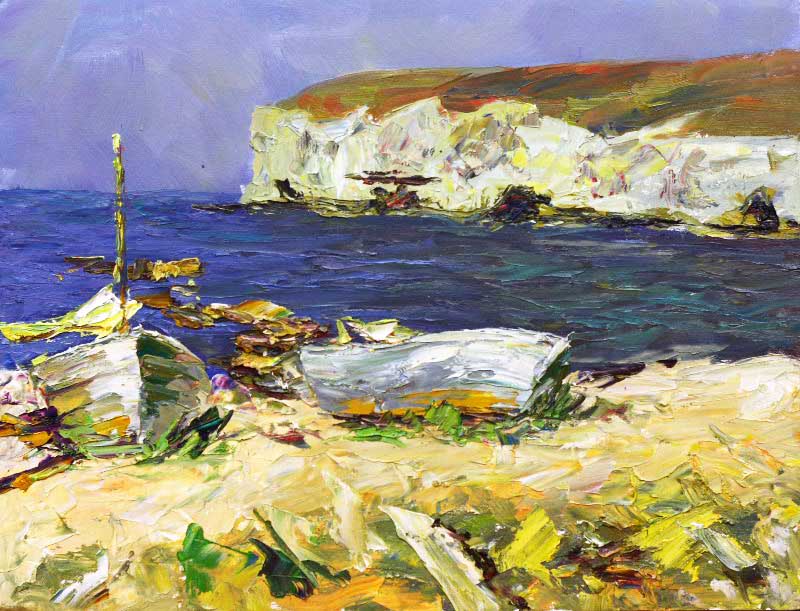 «Рибацький стан». 2012. Картон, олія